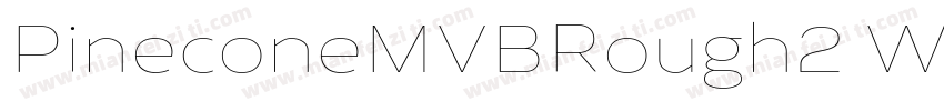 PineconeMVBRough2 Wide字体转换